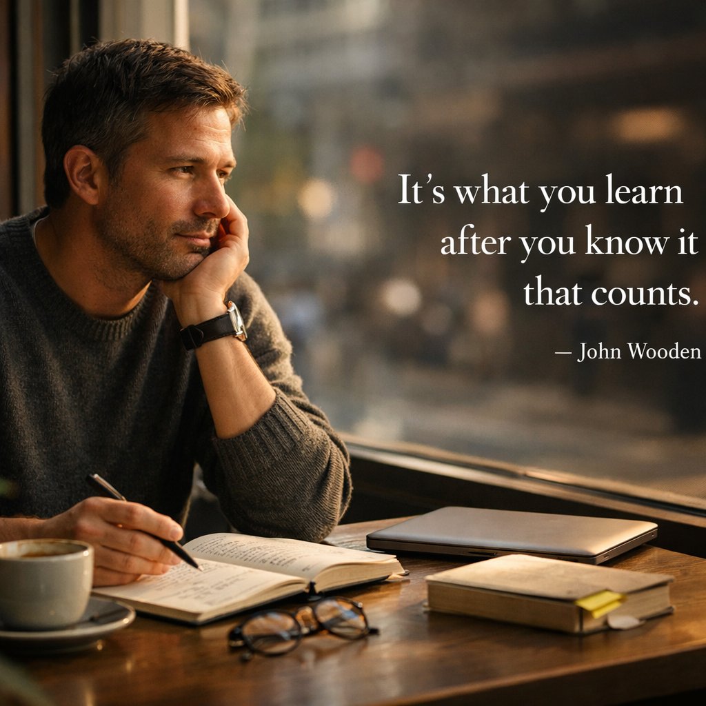 Inspirational quote by John Wooden