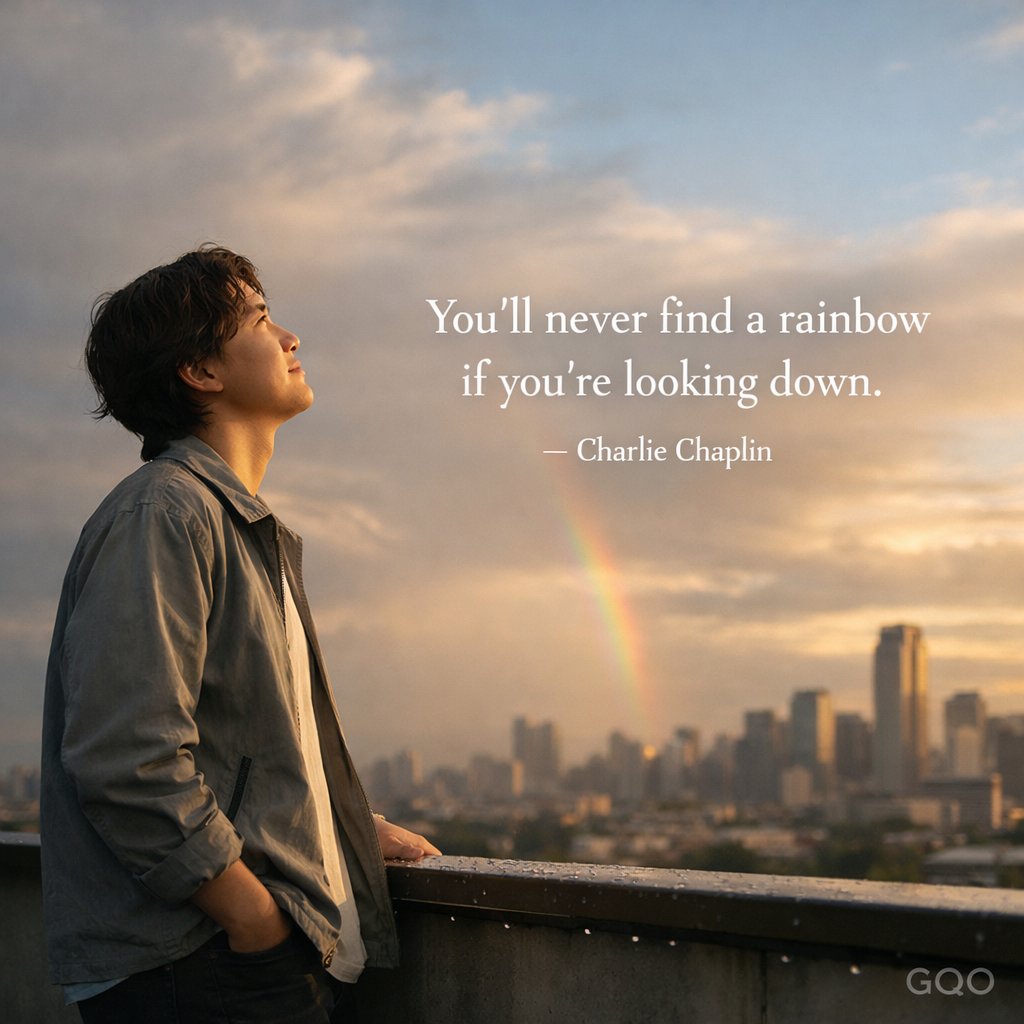 Inspirational quote by Charlie Chaplin