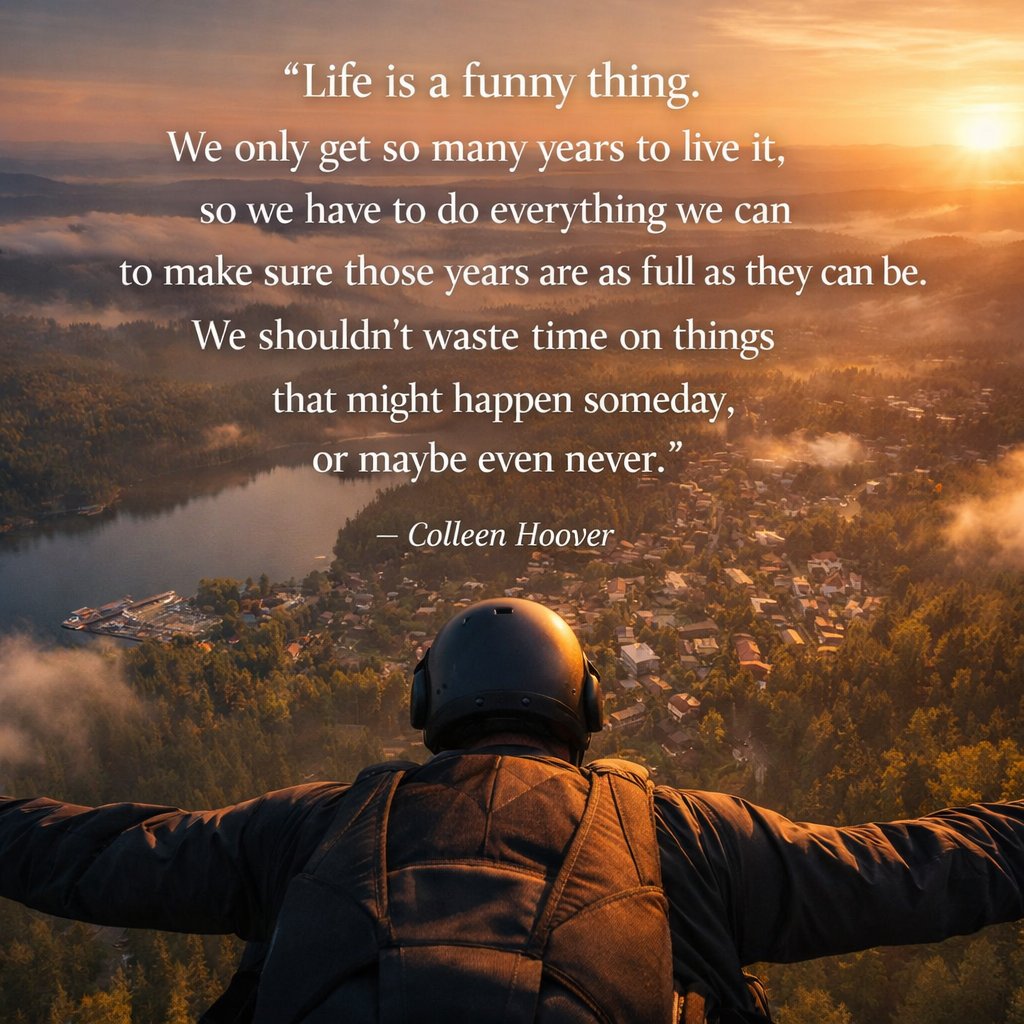 Inspirational quote by Colleen Hoover