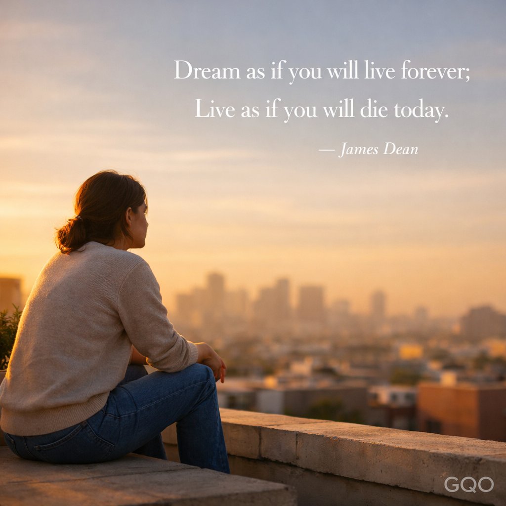 Inspirational quote by James Dean