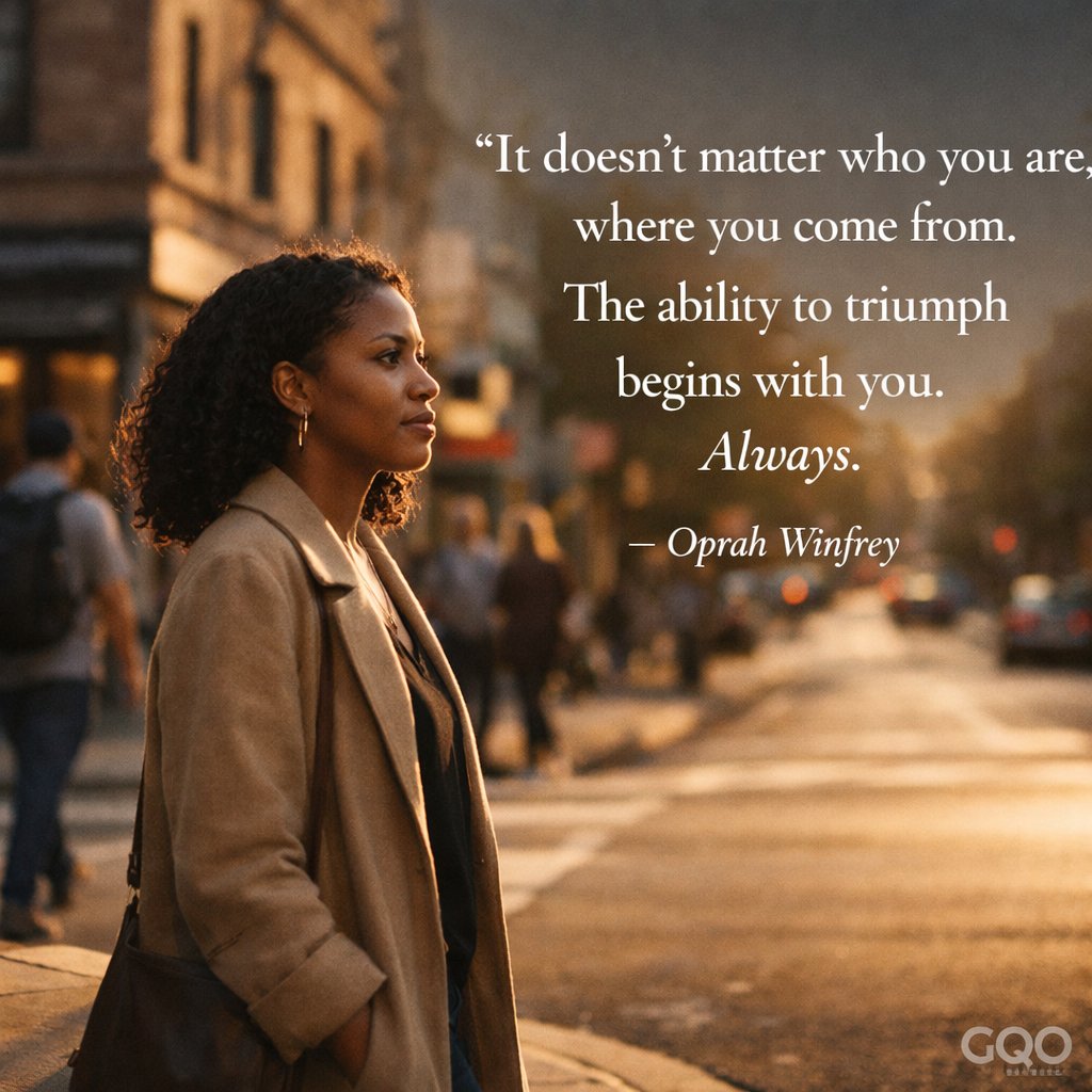 Inspirational quote by Oprah Winfrey