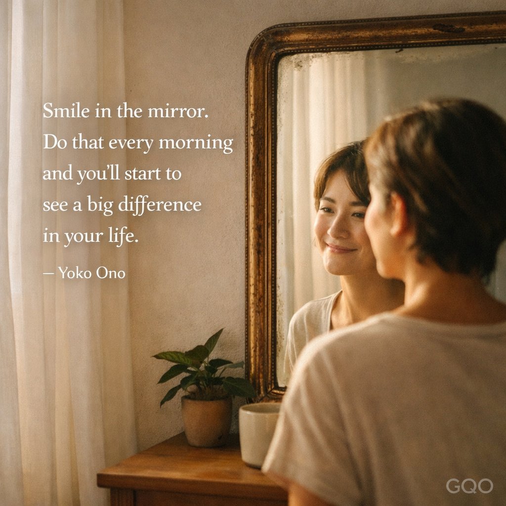 Inspirational quote by Yoko Ono