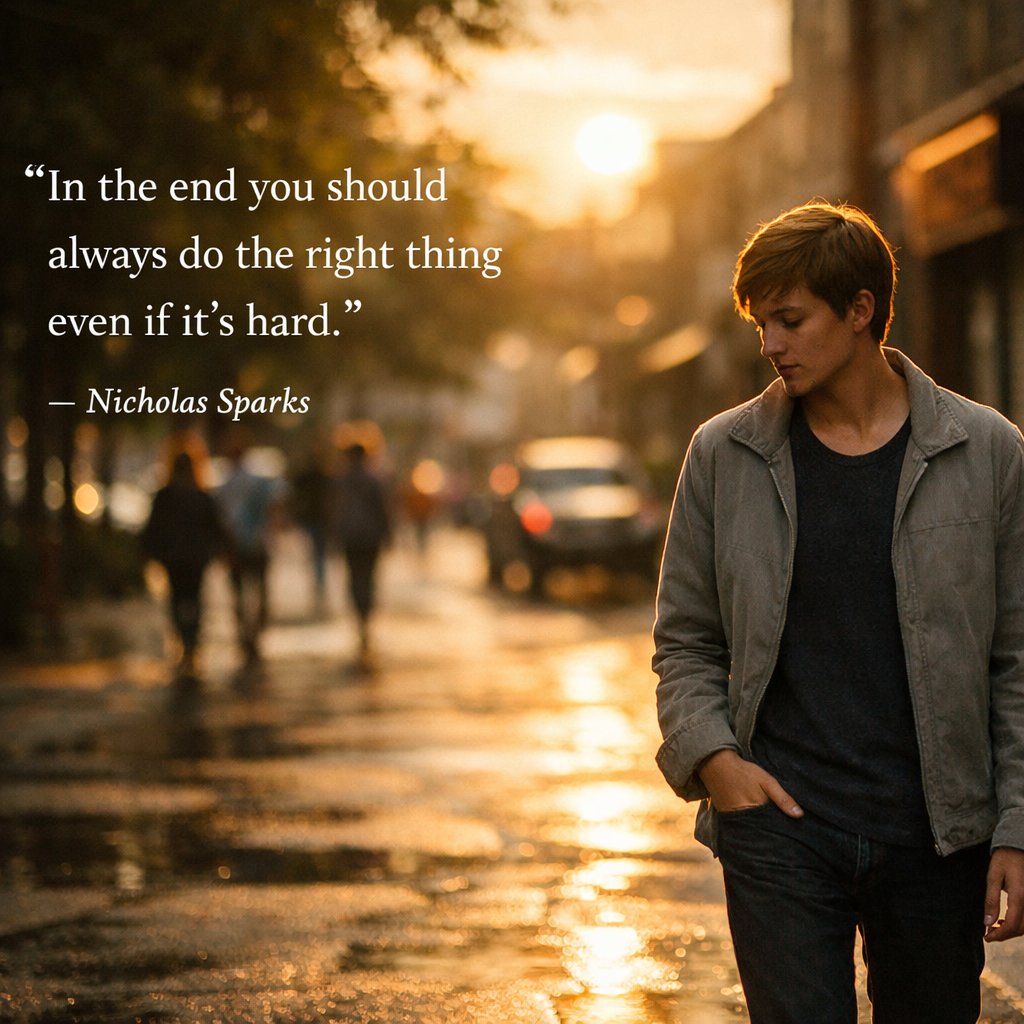 Inspirational quote by Nicholas Sparks