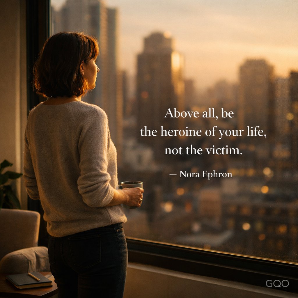 Inspirational quote by Nora Ephron