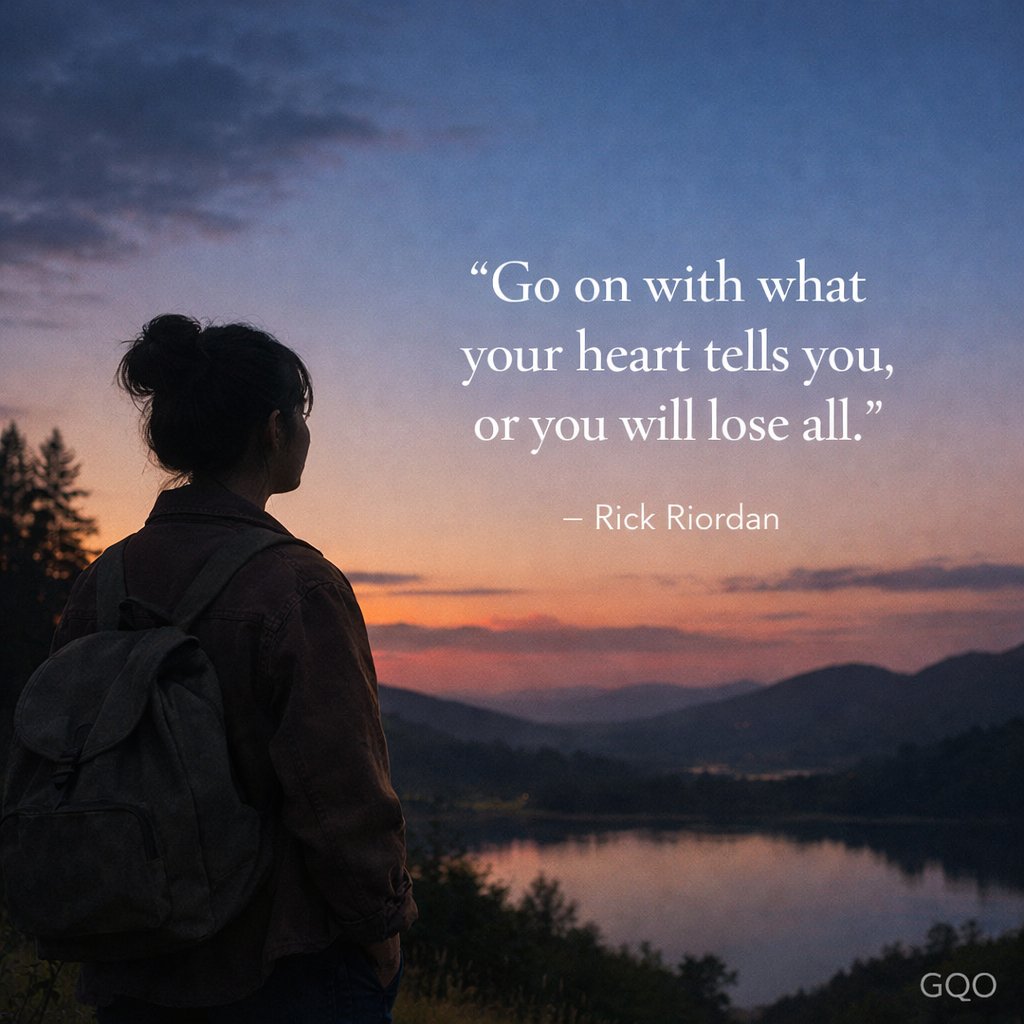 Inspirational quote by Rick Riordan