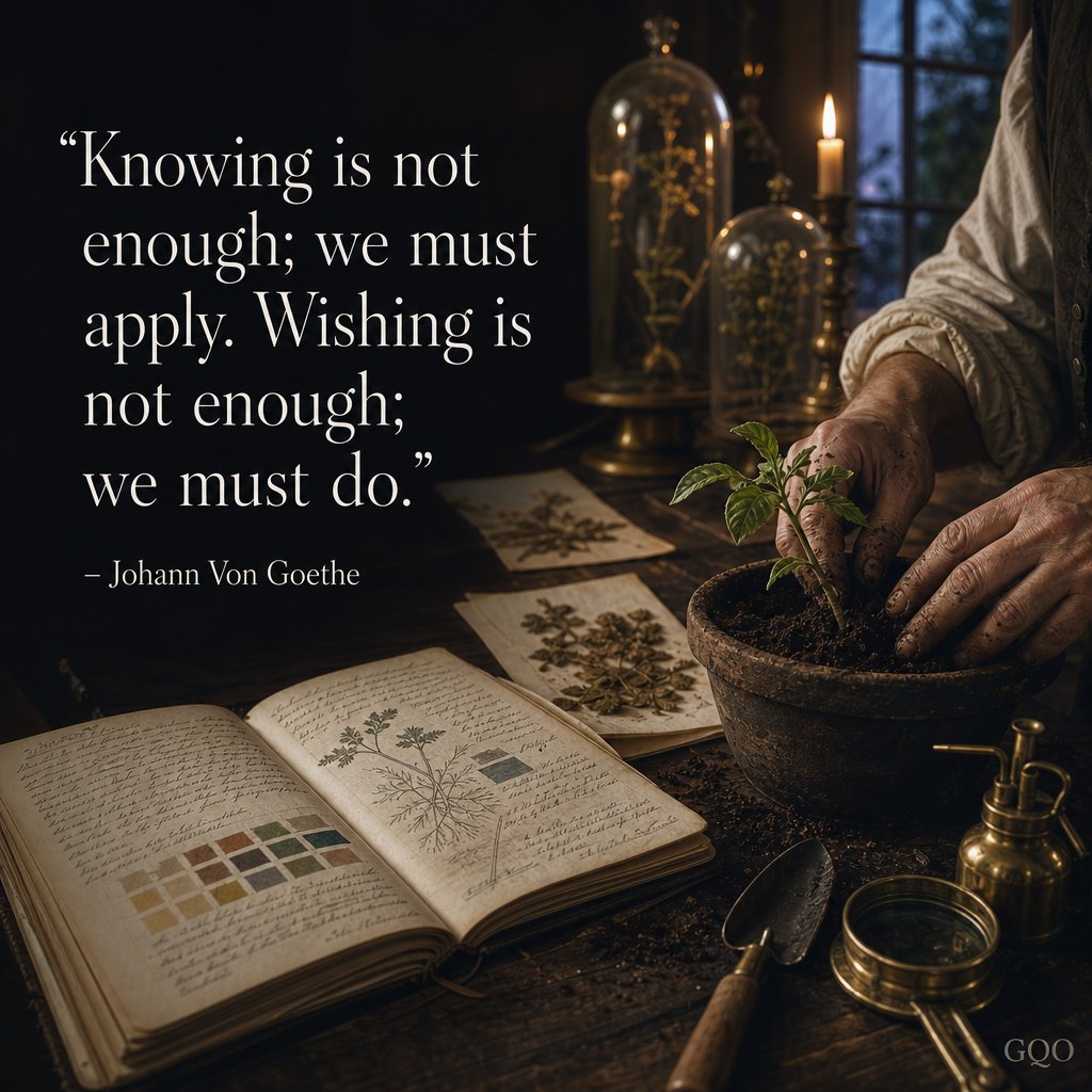 Inspirational quote by Johann Von Goethe