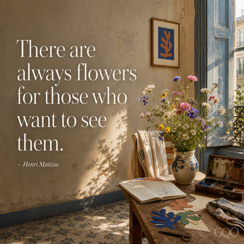 Inspirational quote by Henri Matisse