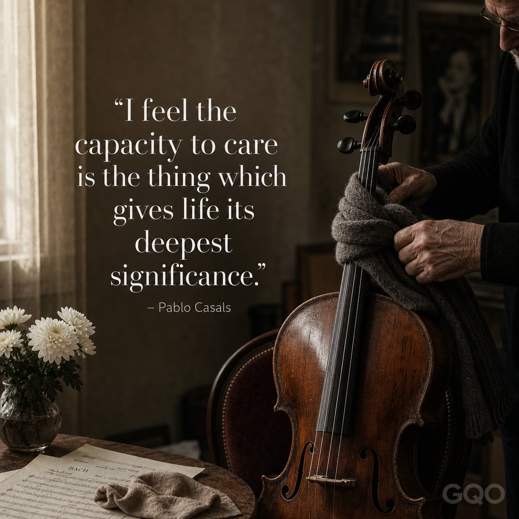 Inspirational quote by Pablo Casals