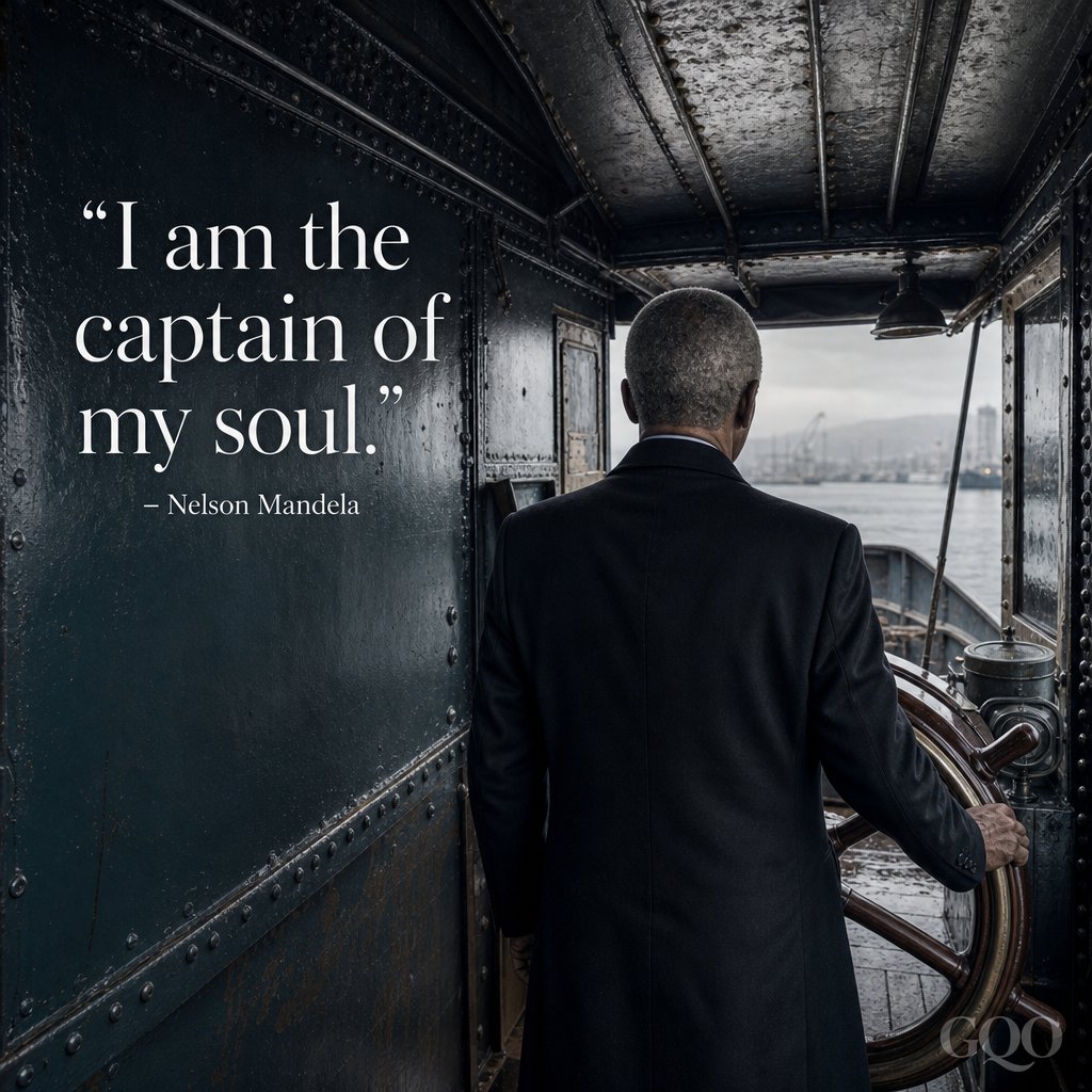 Inspirational quote by Nelson Mandela