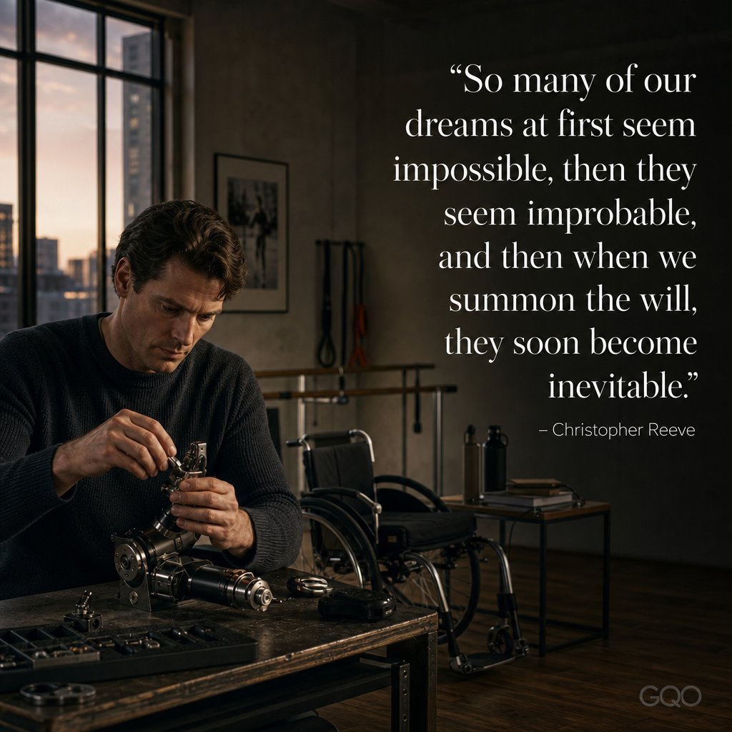 Inspirational quote by Christopher Reeve